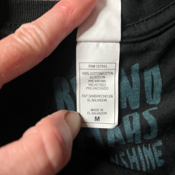 Bruno Mars Moonshine Jungle 2013 Concert Tour Graphic T Shirt Size Medium - Picture 5 of 7